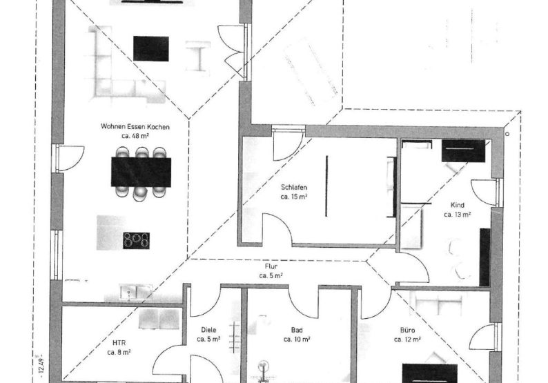 Grundriss Bungalow